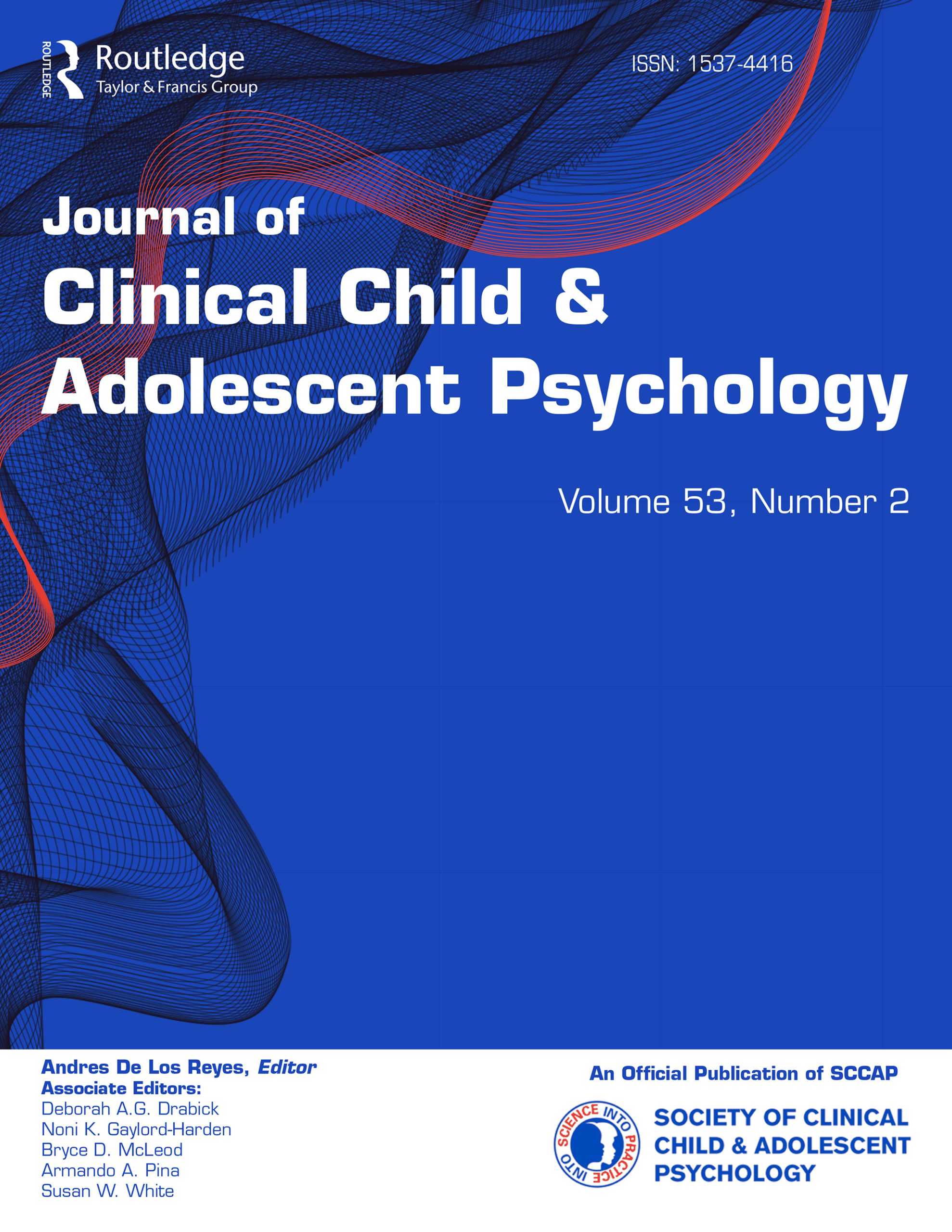 The Journal of Clinical Child and Adolescent Psychology (JCCAP) – SCCAP ...